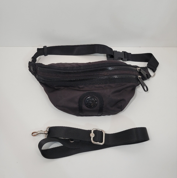 Kipling Black Funny Waist Pack Fanny Pack Crossbody Bag Purse - Picture 1 of 4